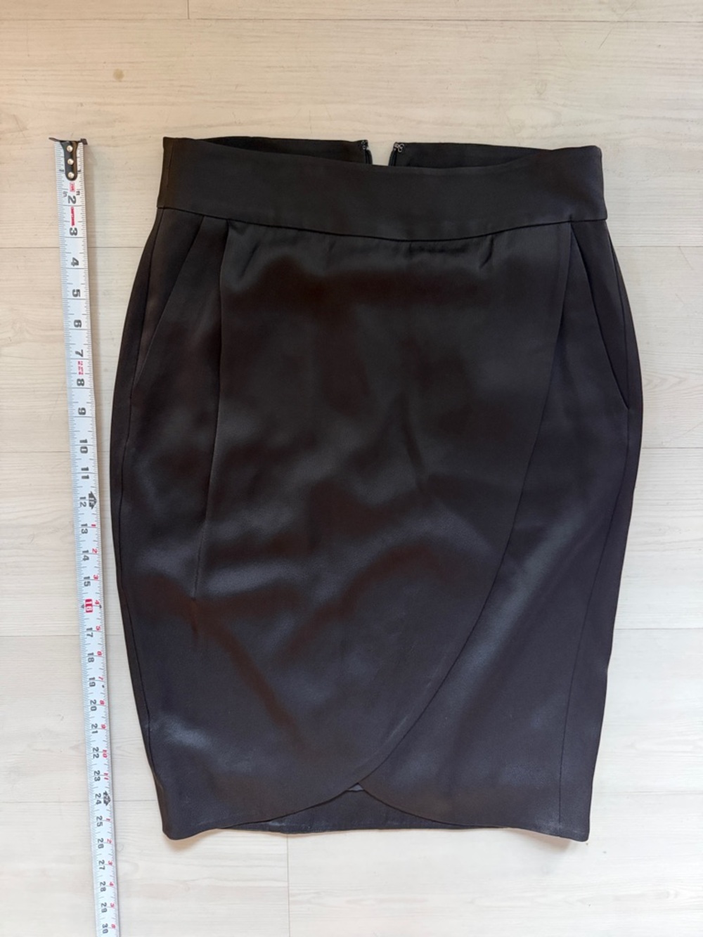Banana Republic Dark Brown Wrap-Front Pencil Skirt
